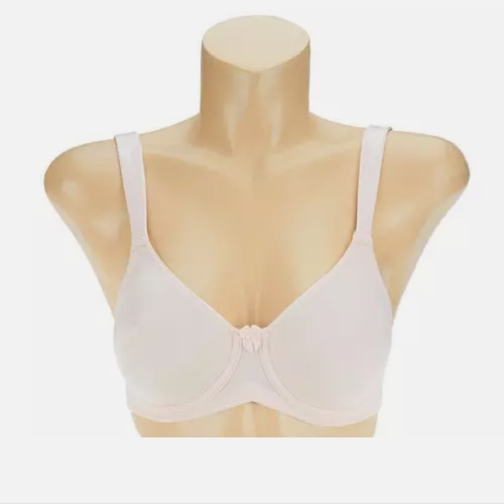 Barely Breezies Lightly Padded Underwire Bra, Pink, 34D Women's